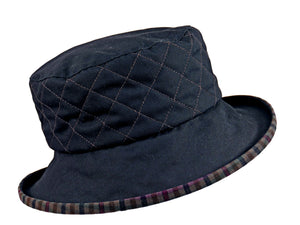 "Siena" Quilted Wax Brim Hat