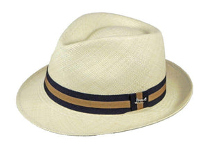 Henley Panama Trilby in Natural/Taupe