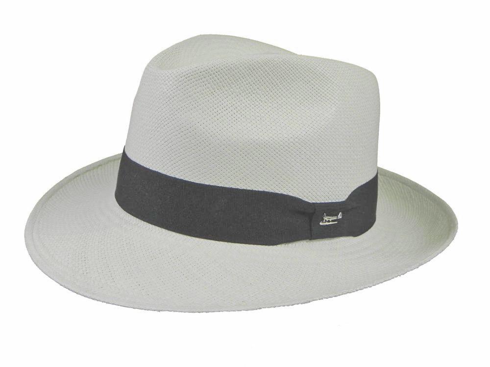 Goodwood Panama Trilby in White/Black