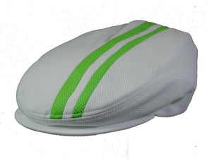 Tempo Golf Cap in White/Zest