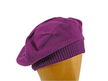 Load image into Gallery viewer, WSC06 Tucked Beret in Plum

