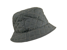 Load image into Gallery viewer, WSC16 Quilted Wax Bucket Hat in Black/Check
