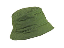Load image into Gallery viewer, WSC16 Quilted Wax Bucket Hat in Olive /Tweed
