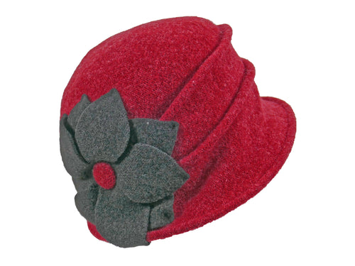 WSC26 Wool Cloche in Berry