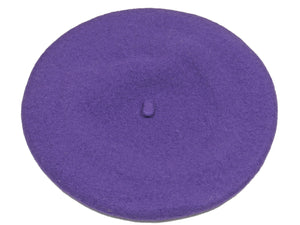 WSC500 Wool Beret in Purple
