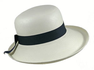 WSC51 Panama Sun Hat in White/Navy