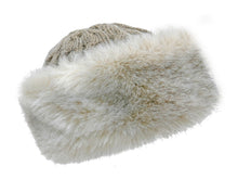 Load image into Gallery viewer, WSK04 Cable Knit/Faux Fur Cossack in Pebble
